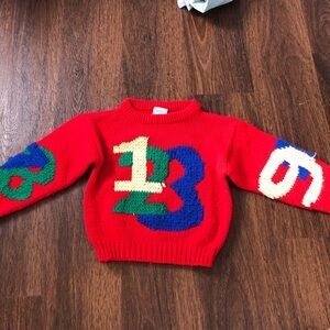 Vintage brights creek boy number sweater - 4T
